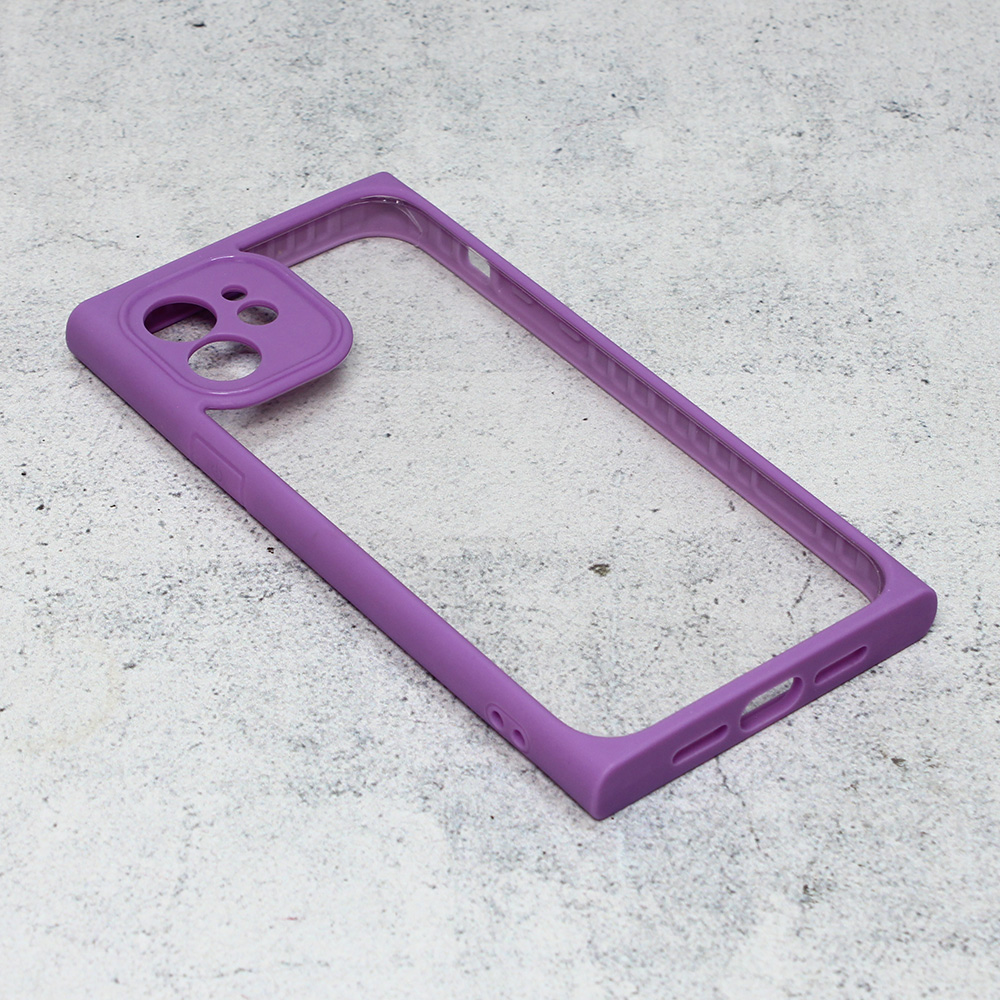 Maska/Futrola Candy Frame za iPhone 12 6.1 ljubicasta