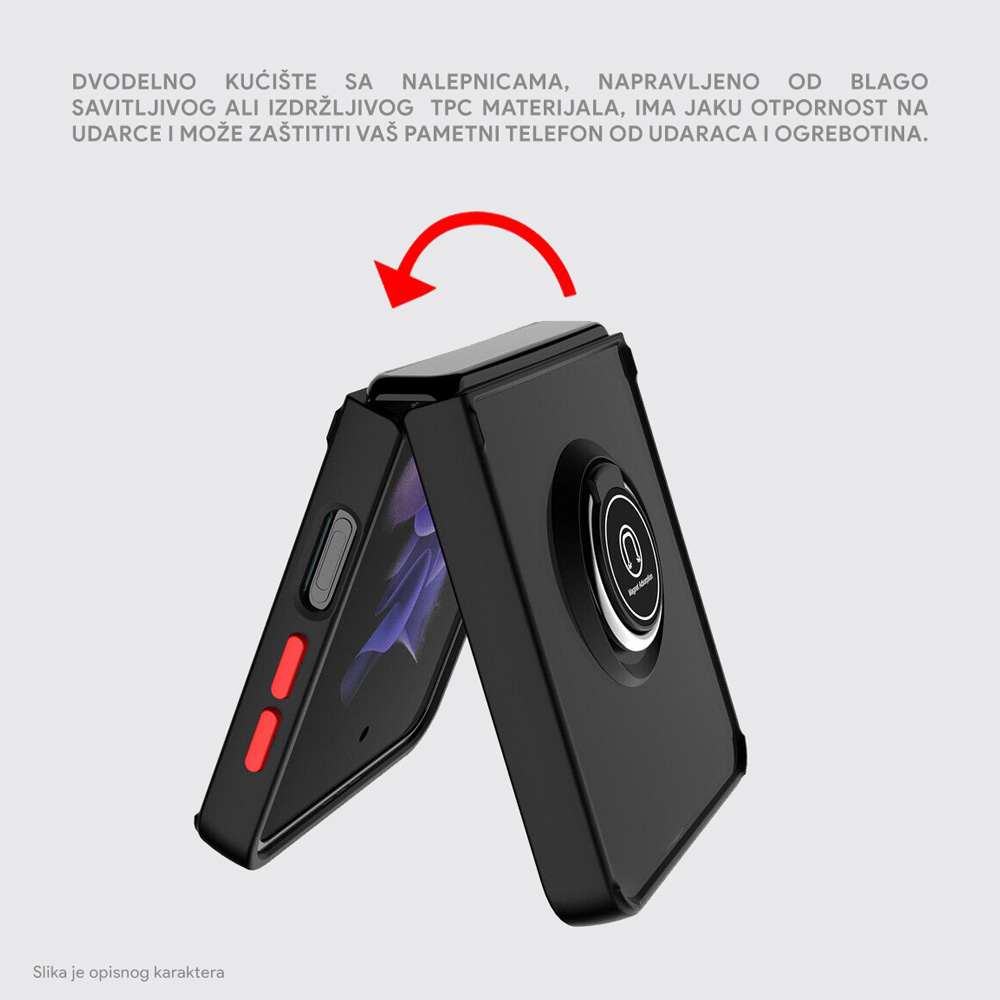 Maska/Futrola Frosted Shockproof za Samsung F741B/F761B Galaxy Z Flip 6/7 FE 5G zelena - Image 2
