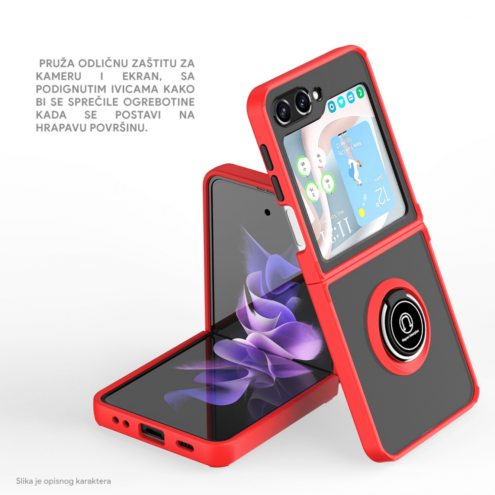 Maska/Futrola Frosted Shockproof za Samsung F741B/F761B Galaxy Z Flip 6/7 FE 5G zelena - Image 3