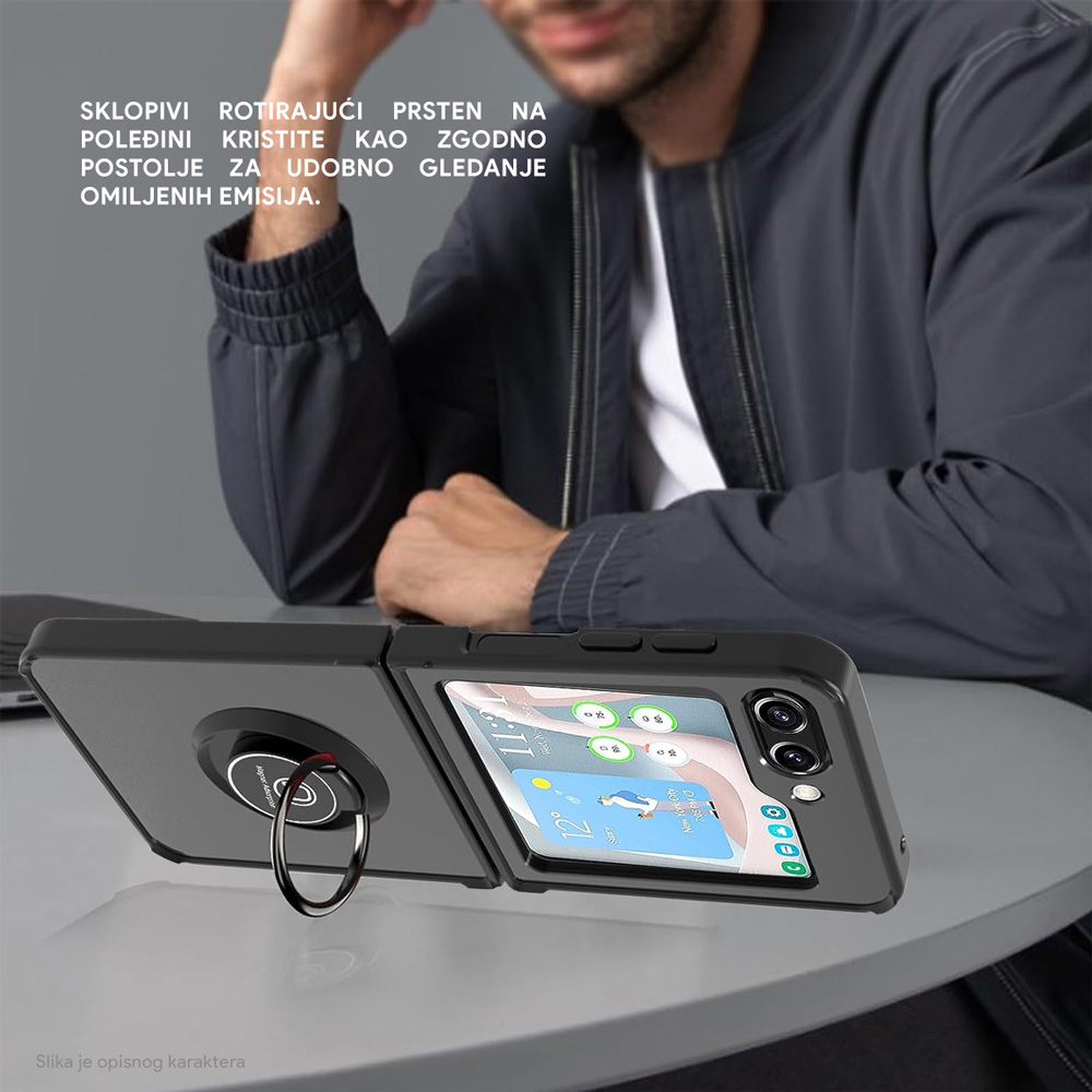 Maska/Futrola Frosted Shockproof za Samsung F741B/F761B Galaxy Z Flip 6/7 FE 5G zelena - Image 5