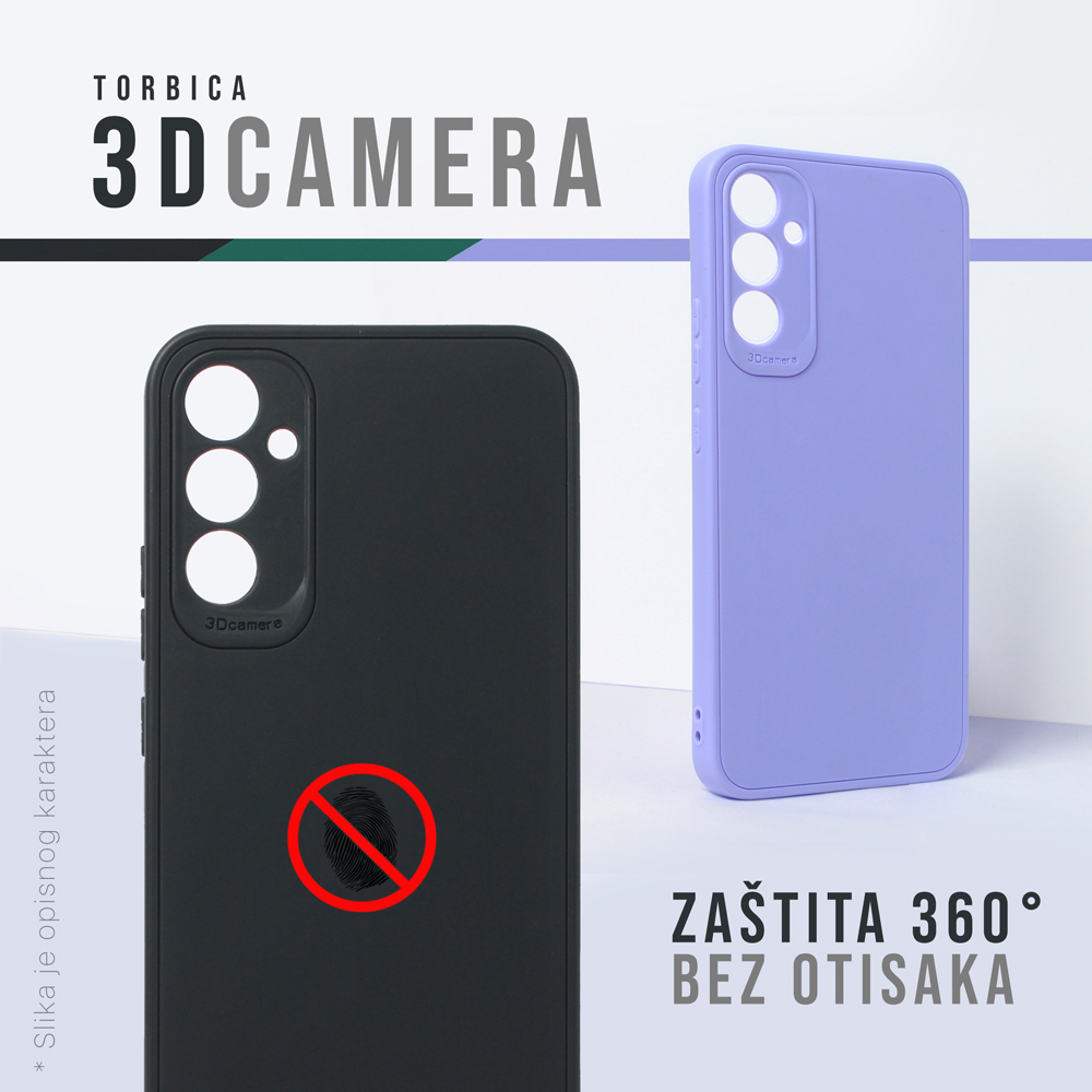 Maska/Futrola 3D Camera za Honor X6A crna - Image 2