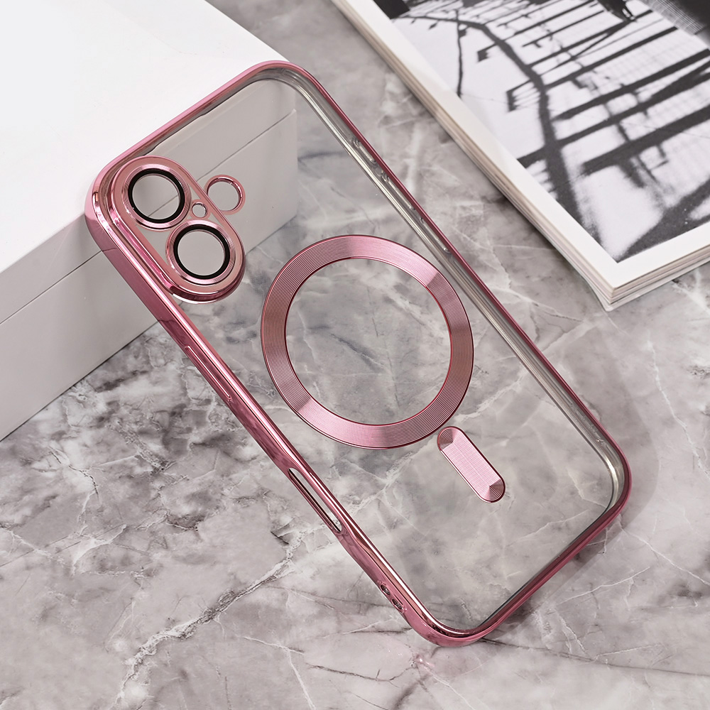 Maska/Futrola Magsafe Lux za iPhone 16 6.1 roze