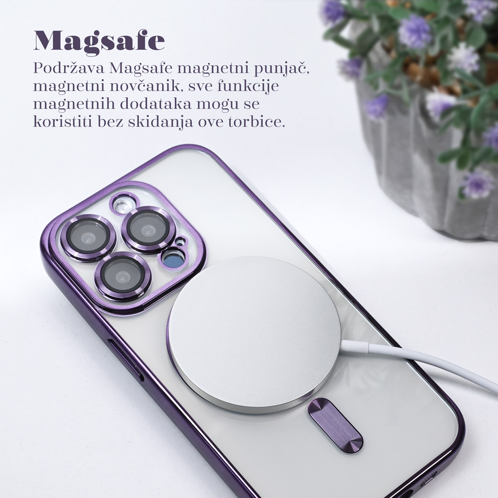 Maska/Futrola Magsafe Lux za iPhone 16 6.1 roze - Image 3
