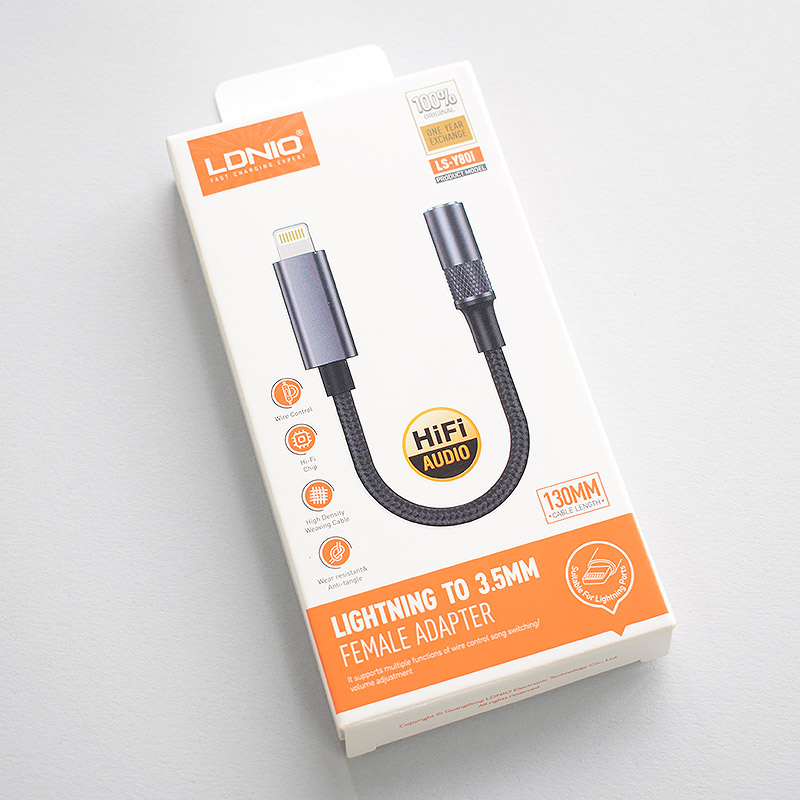 Adapter LDNIO LSY80i za slusalice iPhone Lightning na 3.5mm beli - Image 7