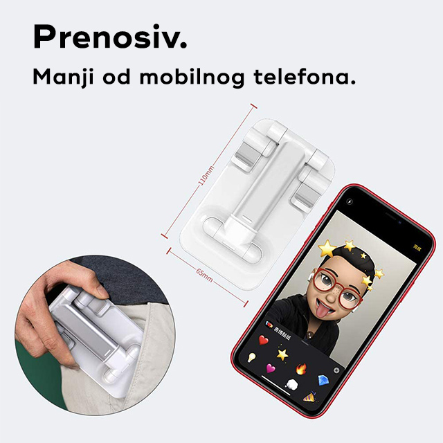 Fleksibilni drzac za mobilni telefon crni - Image 5