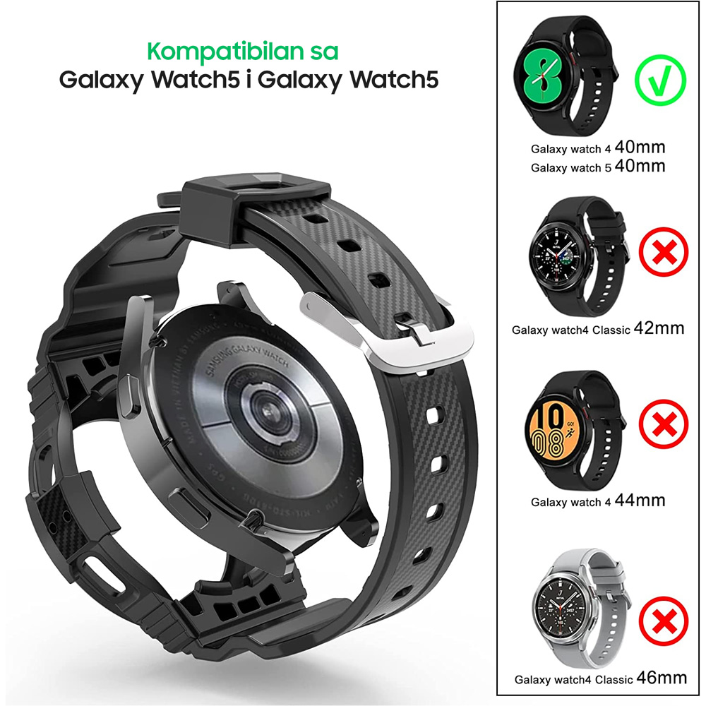 Narukvica protect za smart watch Samsung 4, 5 22mm crna - Image 2