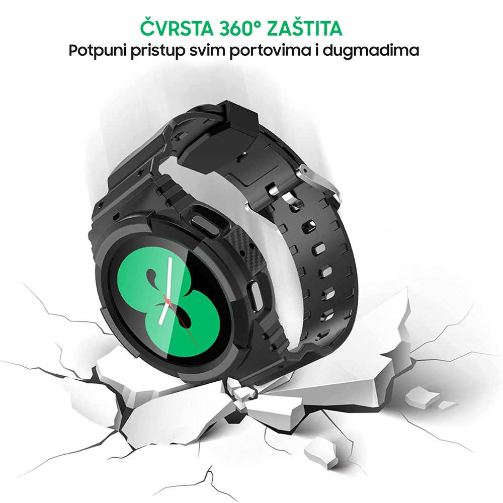 Narukvica protect za smart watch Samsung 4, 5 22mm crna - Image 5