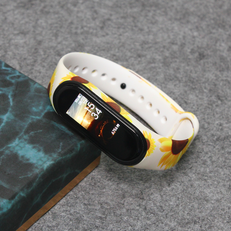 Narukvica za smart watch Xiaomi Mi Band M3/M4 sunflower - Image 3