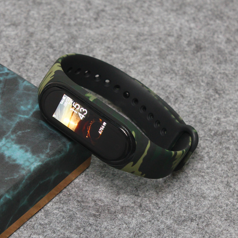 Narukvica za smart watch Xiaomi Mi Band M3/M4army zelena - Image 3