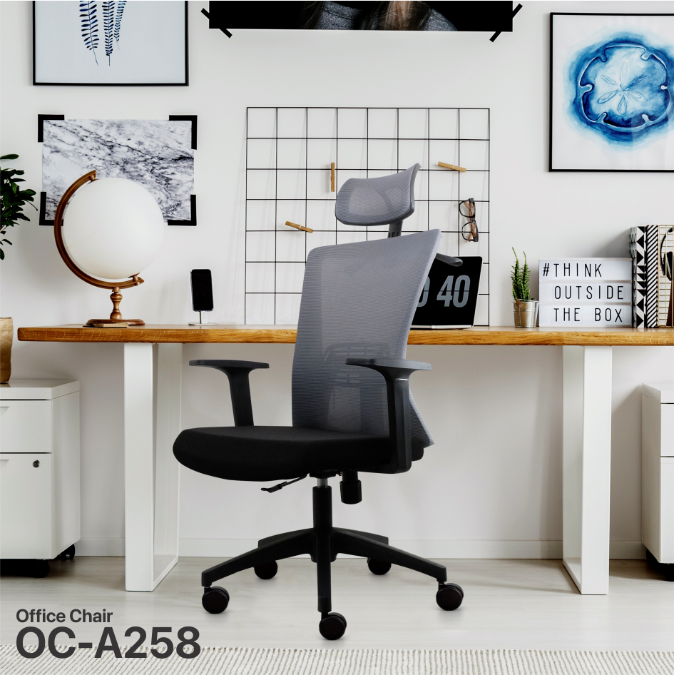 Stolica Office Fantech OC-A258 siva - Mobster Shop