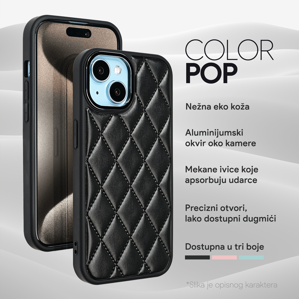 Maska/Futrola Color Pop za iPhone 16 6.1 roze - Image 2