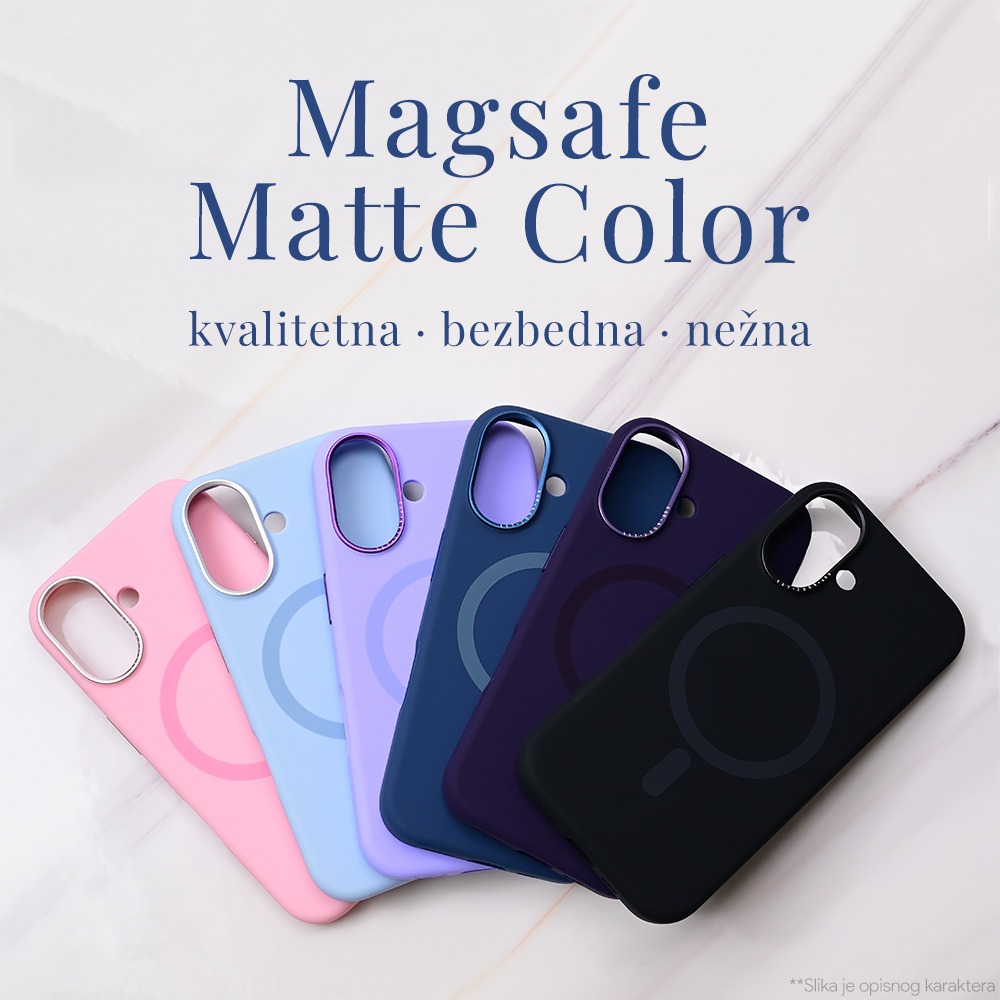 Maska/Futrola Magsafe Matte Color iPhone 16 6.1 tamno plava
