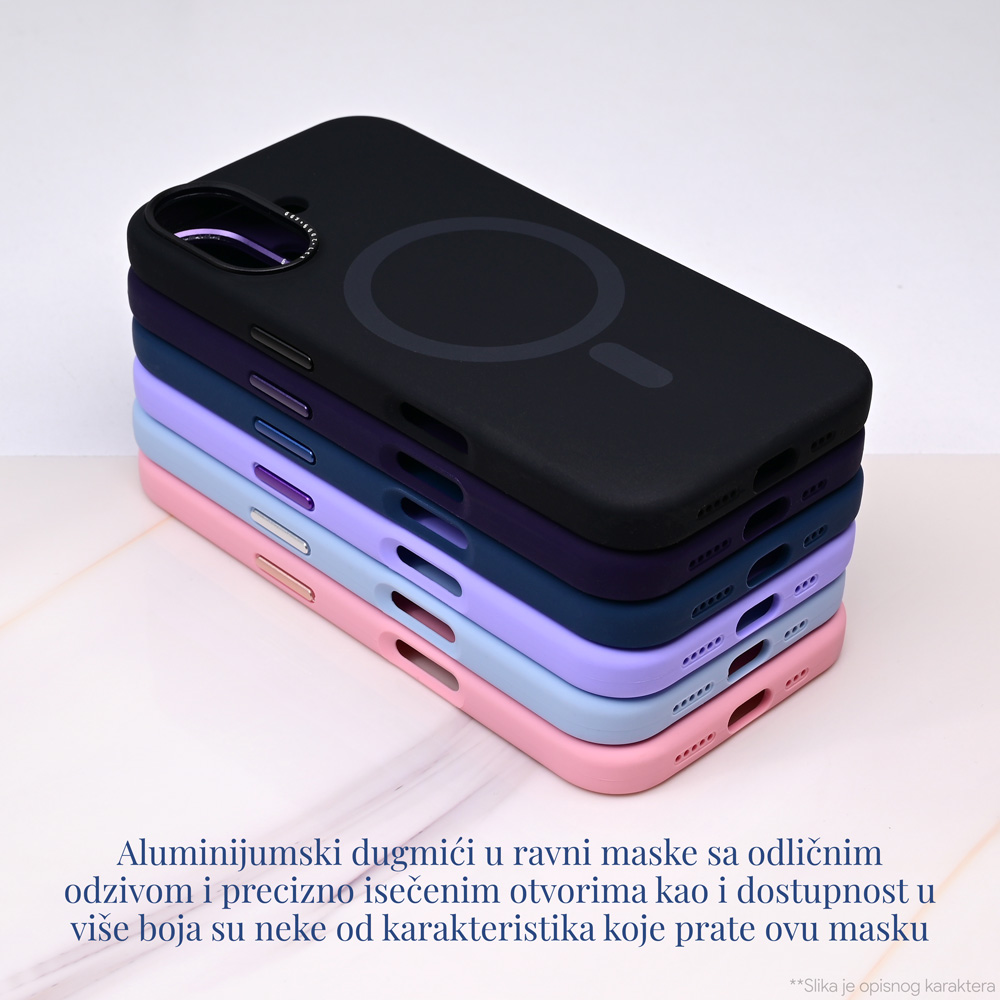 Maska/Futrola Magsafe Matte Color iPhone 16 6.1 tamno plava - Image 2