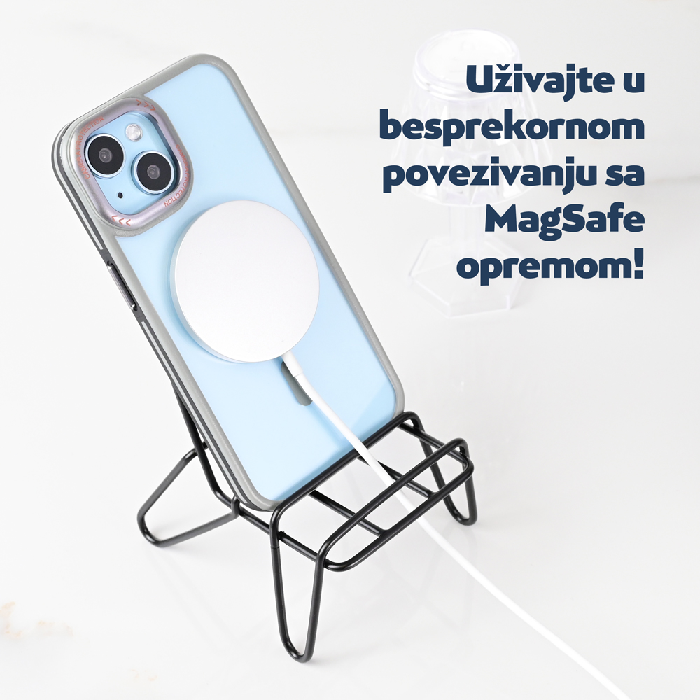 Maska/Futrola Magsafe Trendy za iPhone 16 6.1 siva - Image 4