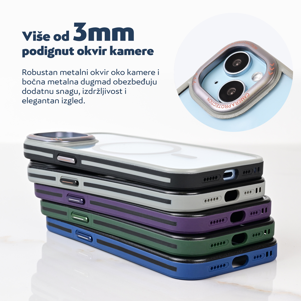Maska/Futrola Magsafe Trendy za iPhone 16 6.1 siva - Image 5