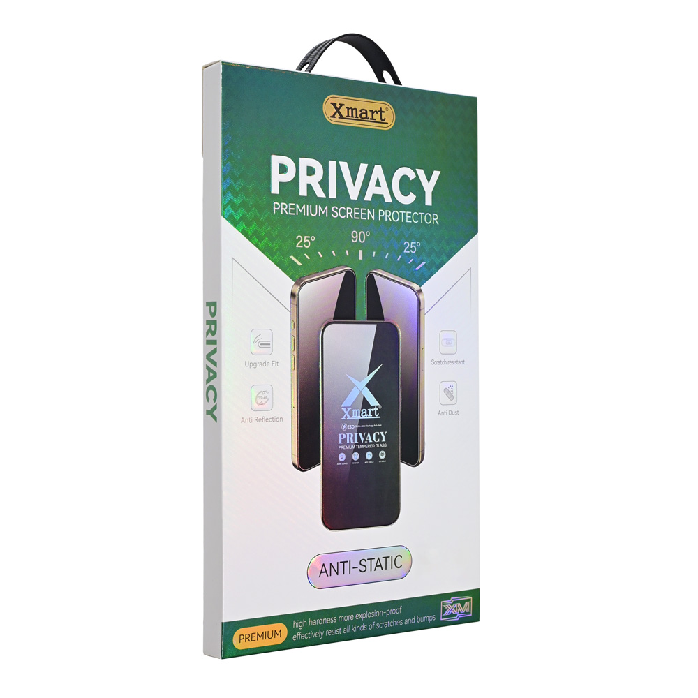Zastitno staklo Tempered glass X mart 9D Privacy za iPhone 15 Pro Max 6.7