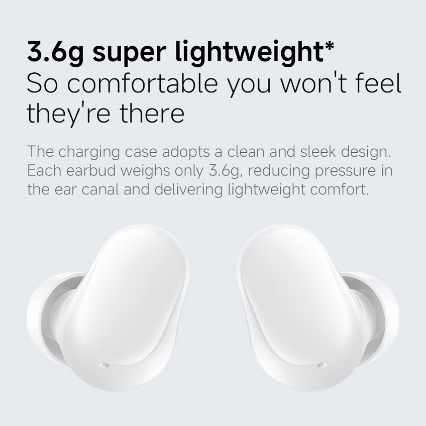 Bluetooth slusalice Xiaomi Redmi Buds 6 Play bele - Image 8