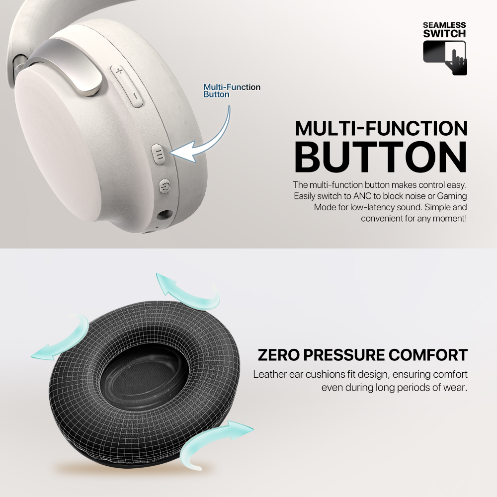 Bluetooth slusalice Fantech GO Flow WH07A sive - Image 11