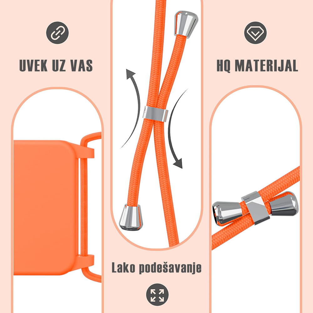 Maska/Futrola Crossbody za iPhone 16 6.1 ljubicasta - Image 2