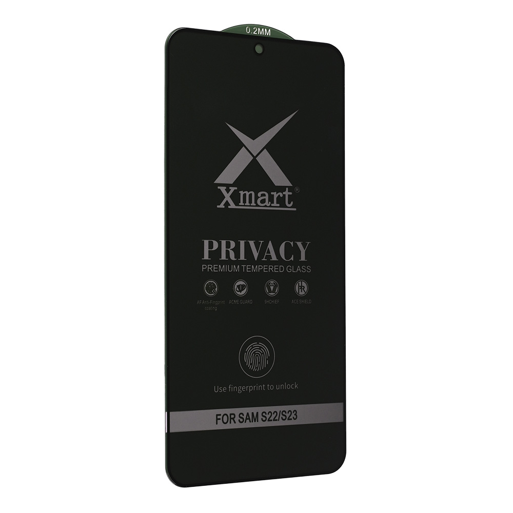 Zastitno staklo Tempered Glass X Mart 9D Privacy za Samsung S901B Galaxy S22 5G (fingerprint unlock) - Image 2