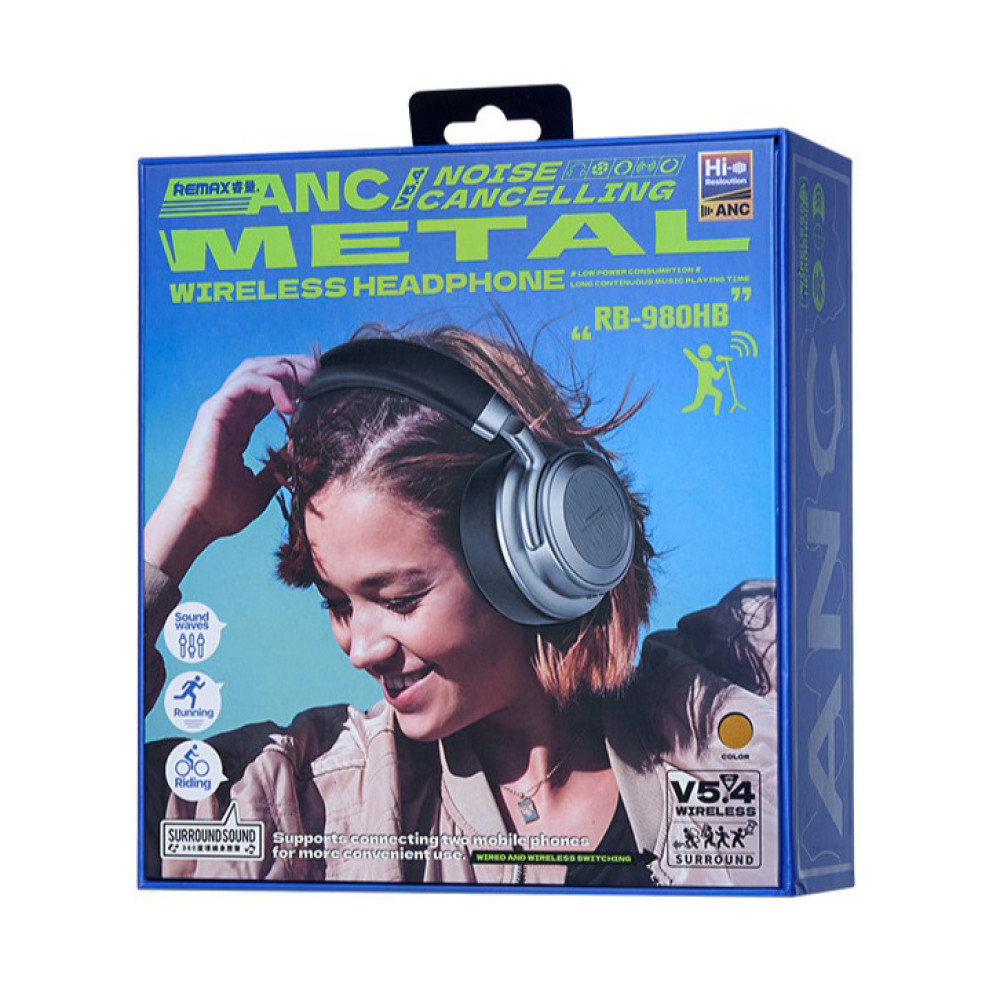 Bluetooth slusalice REMAX ANC RB-980HB braon - Image 6