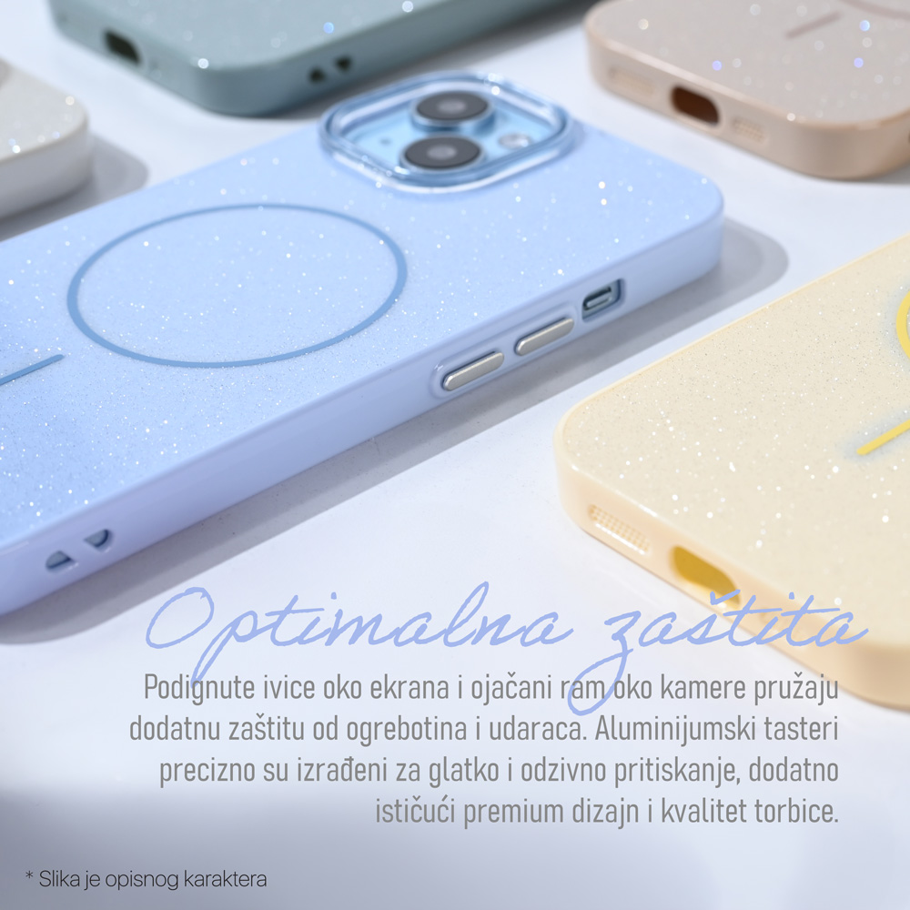 Maska/Futrola Magsafe Sparkle Dust za iPhone 17 Pro 6.3 ljubicasta - Image 4