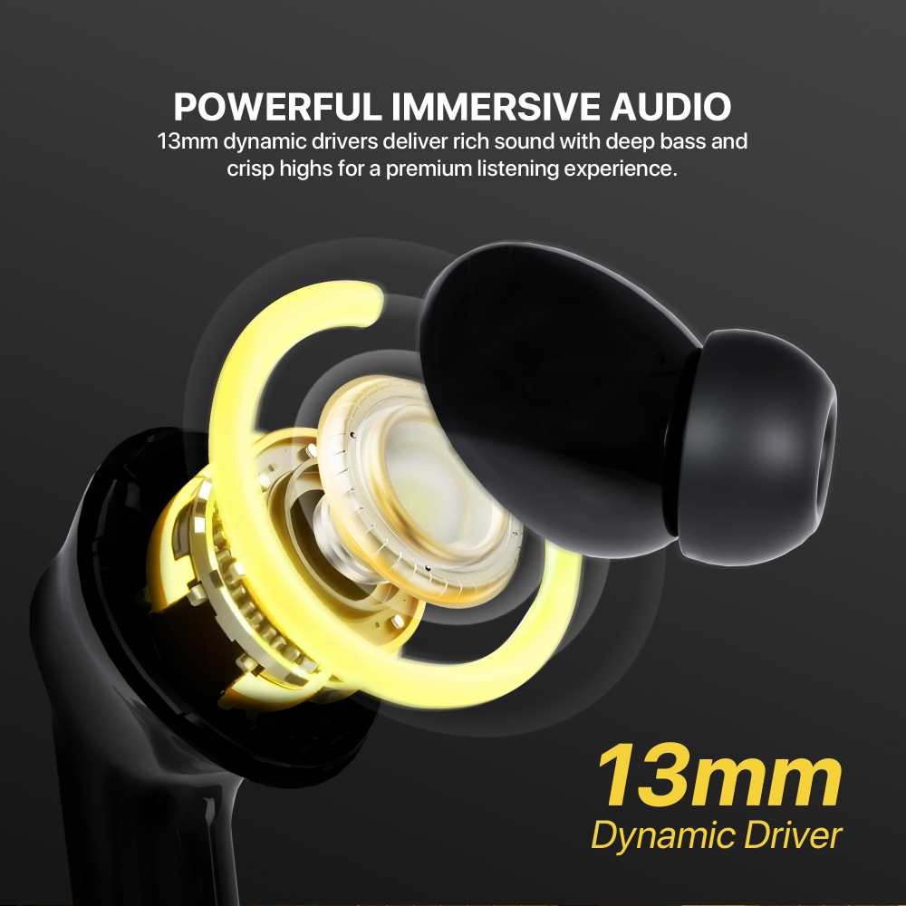 Bluetooth slusalice Fantech FT20 Groove ANC crne - Image 6