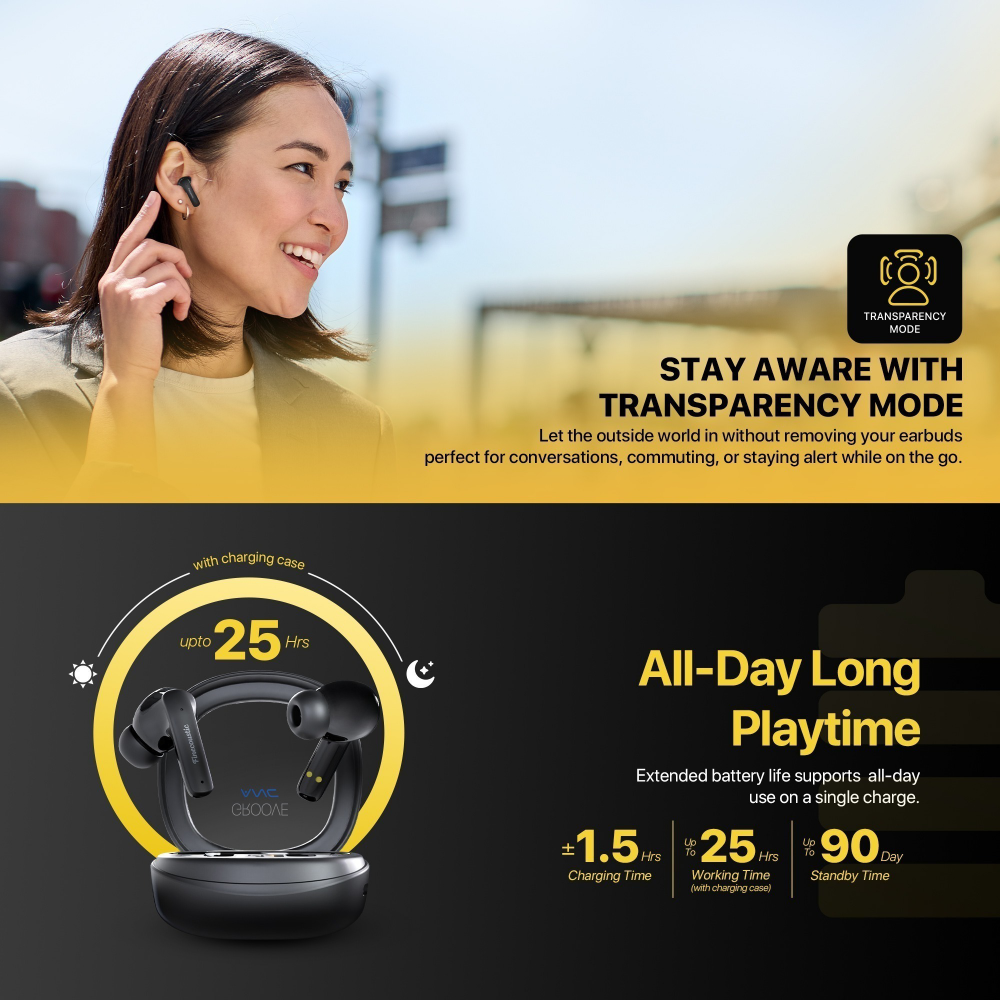 Bluetooth slusalice Fantech FT20 Groove ANC crne - Image 8