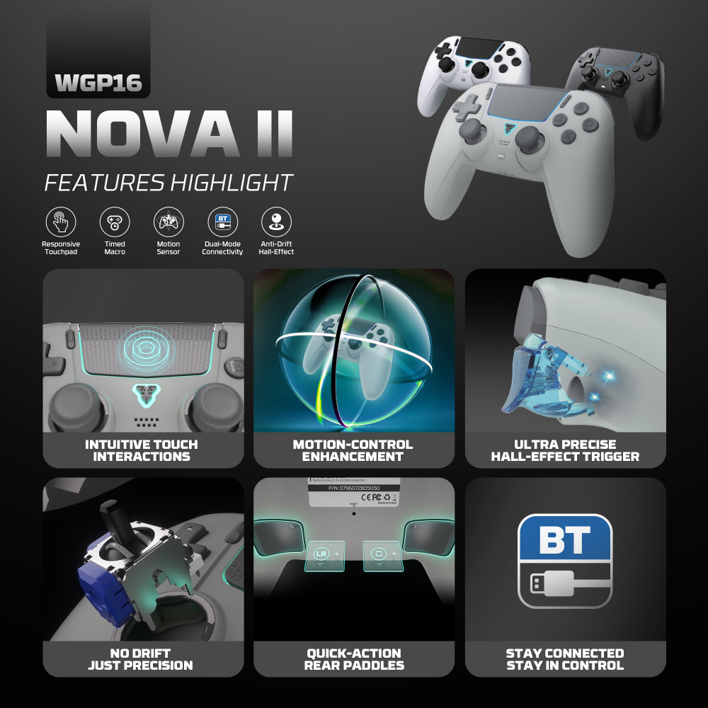 Joypad wireless Fantech WGP16 Nova II sivi - Image 6