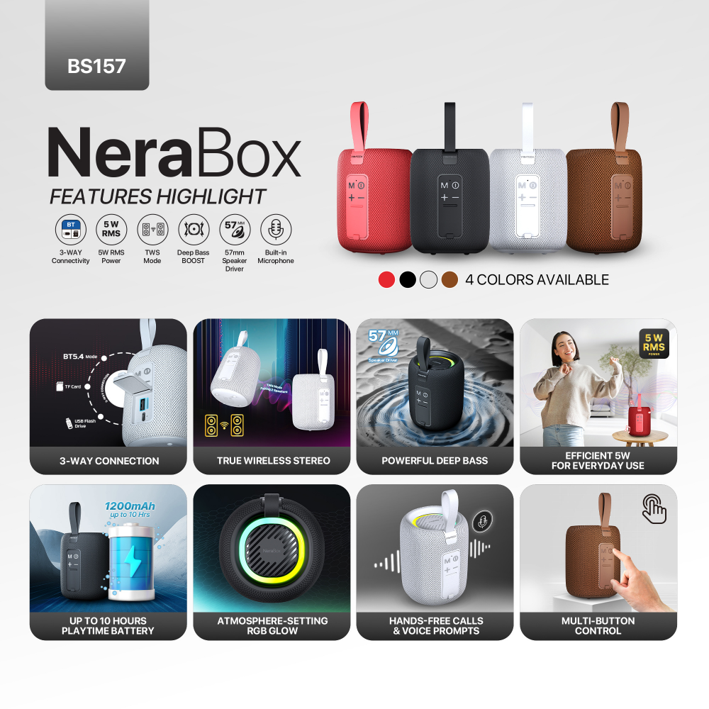 Bluetooth zvucnik Fantech BS157 NeraBox crni - Image 5