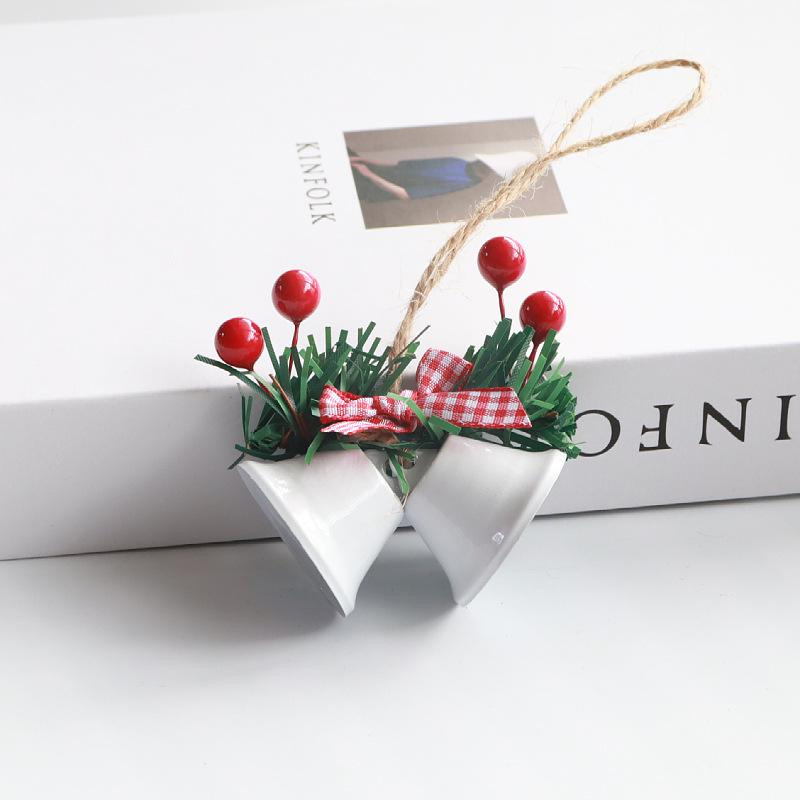 Novogodisnji ukras za jelku zvoncici EL beli - Image 2
