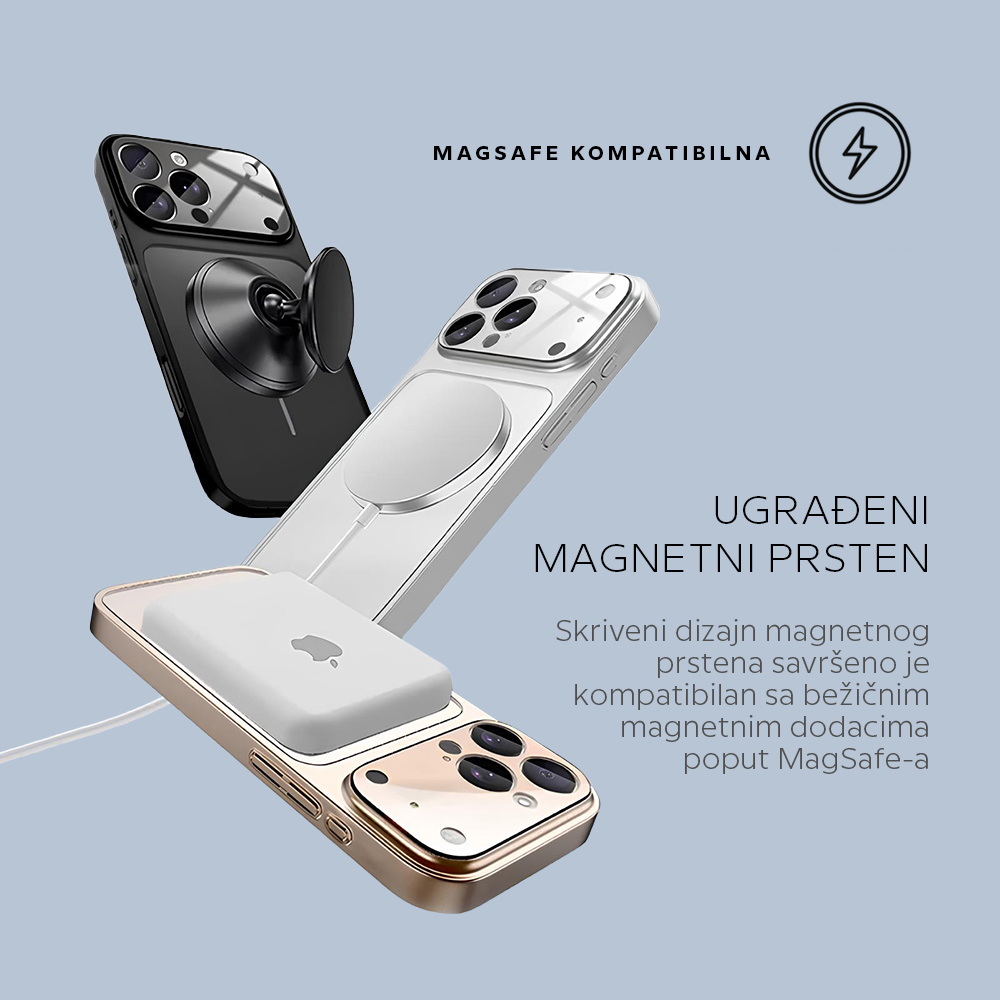 Maska/Futrola Magsafe LookLike za iPhone 17 6.3 crna - Image 4