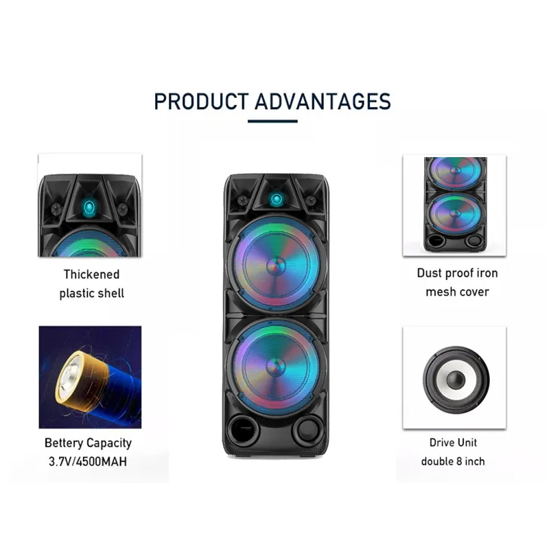 Bluetooth zvucnik ZQS-8210 2x8" - Image 9