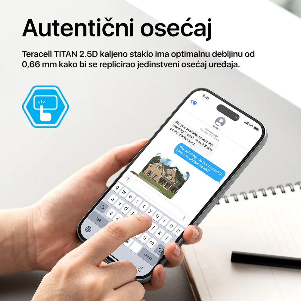 Zastitno staklo Tempered glass Teracell Titan 2.5D za Samsung A366B/A566B Galaxy A36/A56 5G crni - Image 7