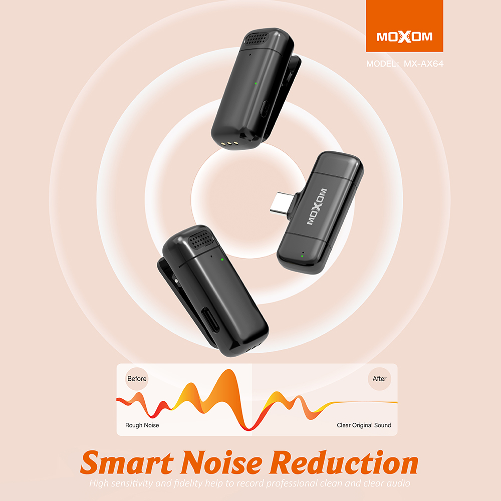 Mikrofoni bluetooth Moxom MX-AX64 Type-C crni - Image 3