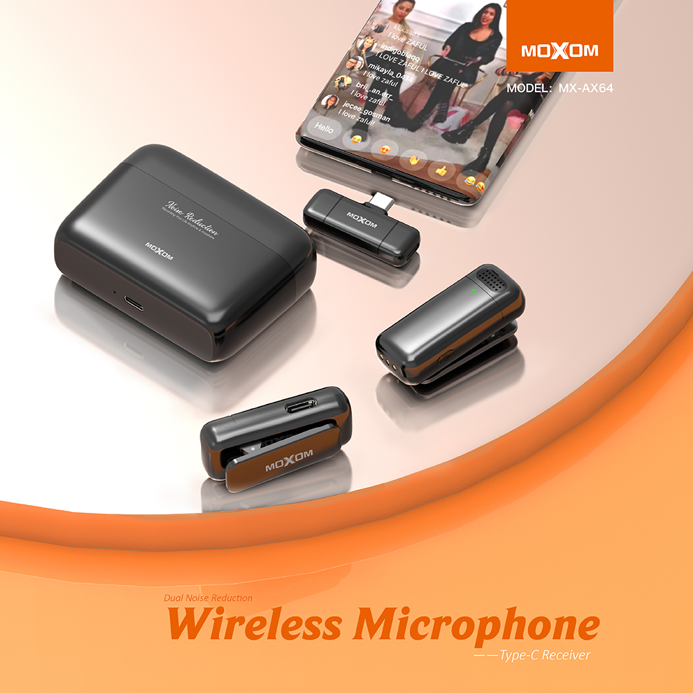 Mikrofoni bluetooth Moxom MX-AX64 Type-C crni - Image 4