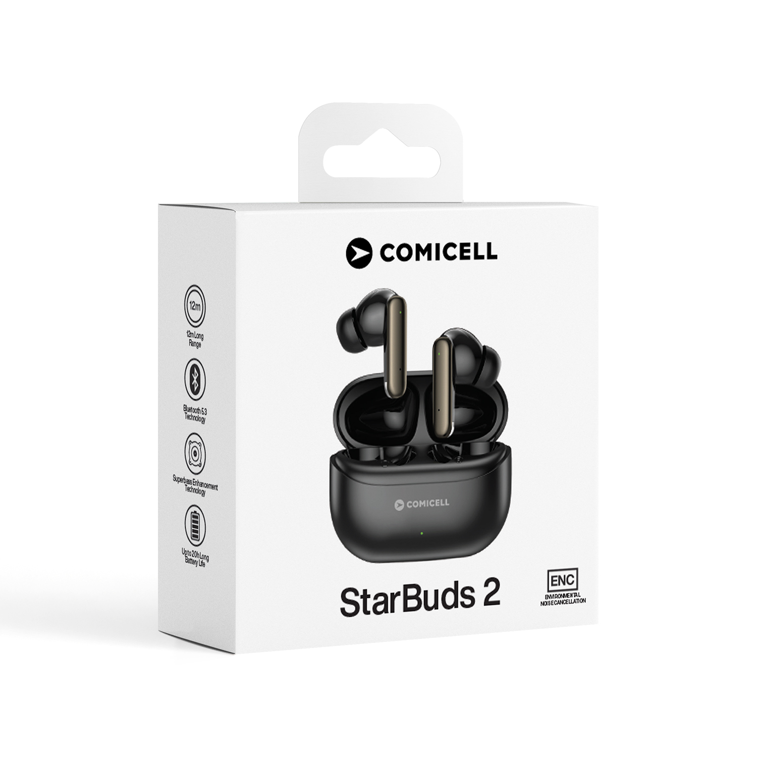 Slusalice Bluetooth Comicell StarBuds 2 crne - Image 2