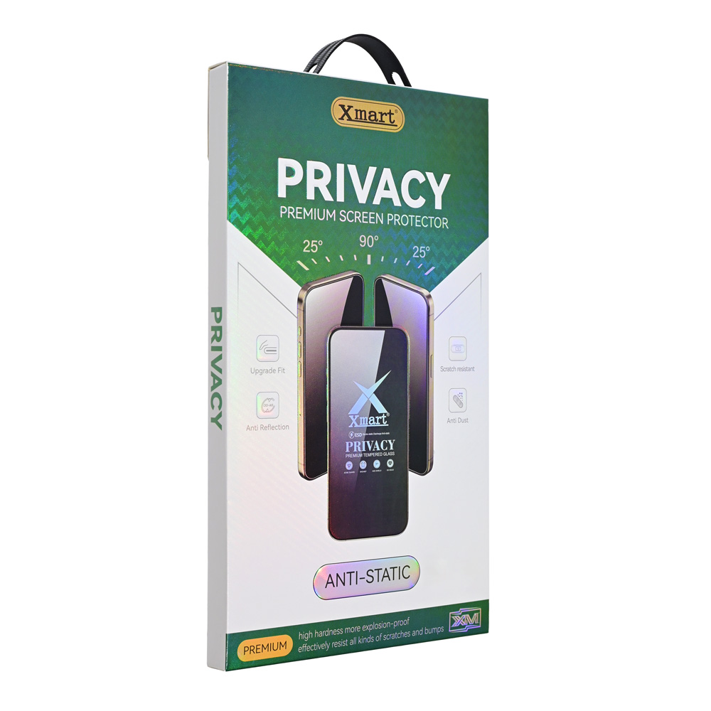 Zastitno staklo Tempered glass X mart 9D Privacy za iPhone 17 Pro 6.3 - Image 2