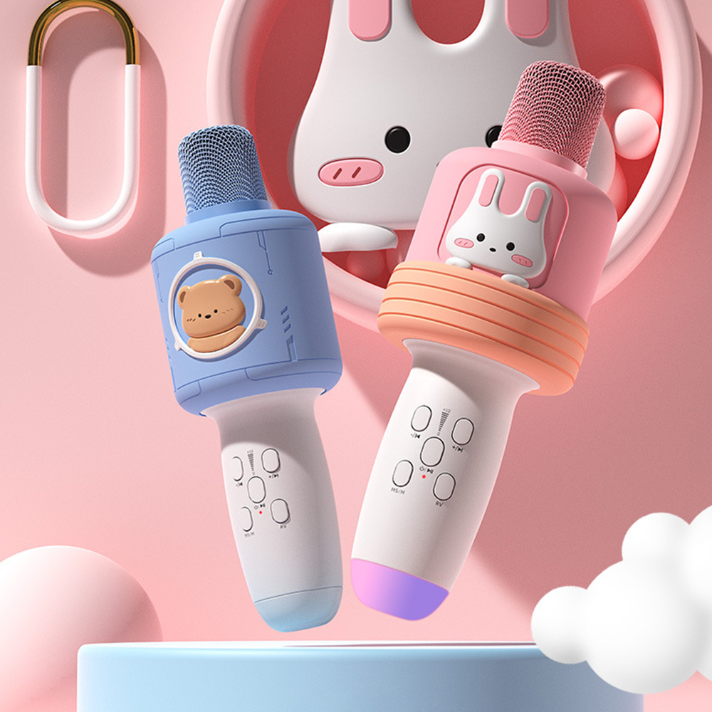 Mikrofon bluetooth K7 zec roze - Image 3