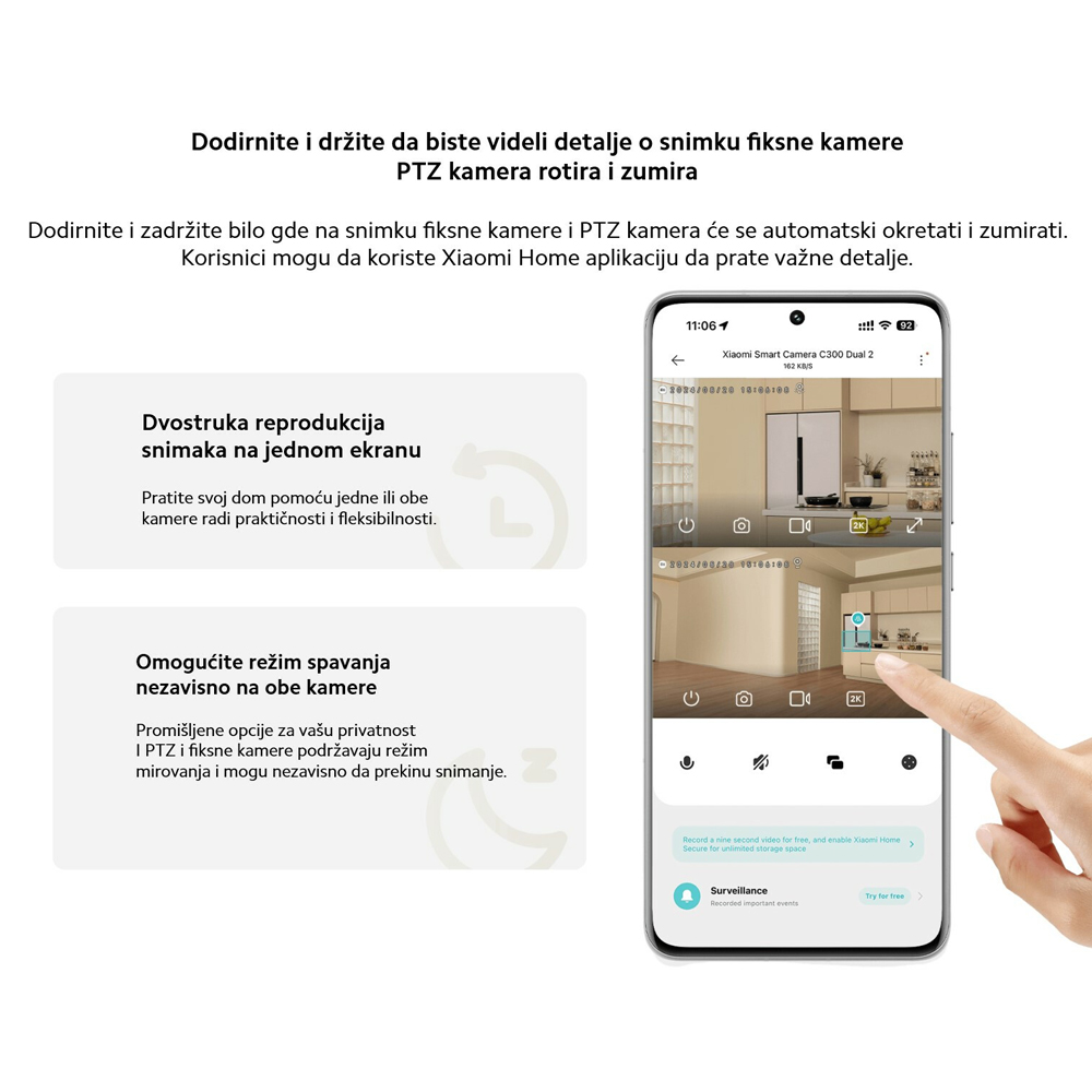 Kucna sigurnosna kamera Xiaomi Mi Smart C300 Dual EU - Image 11