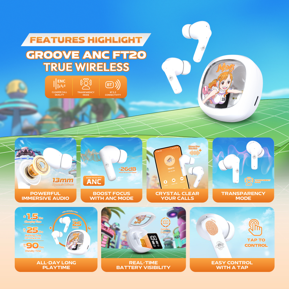 Slusalice Wireless Fantech FT20 OP Groove ANC ONE PIECE - NAMI - Image 4