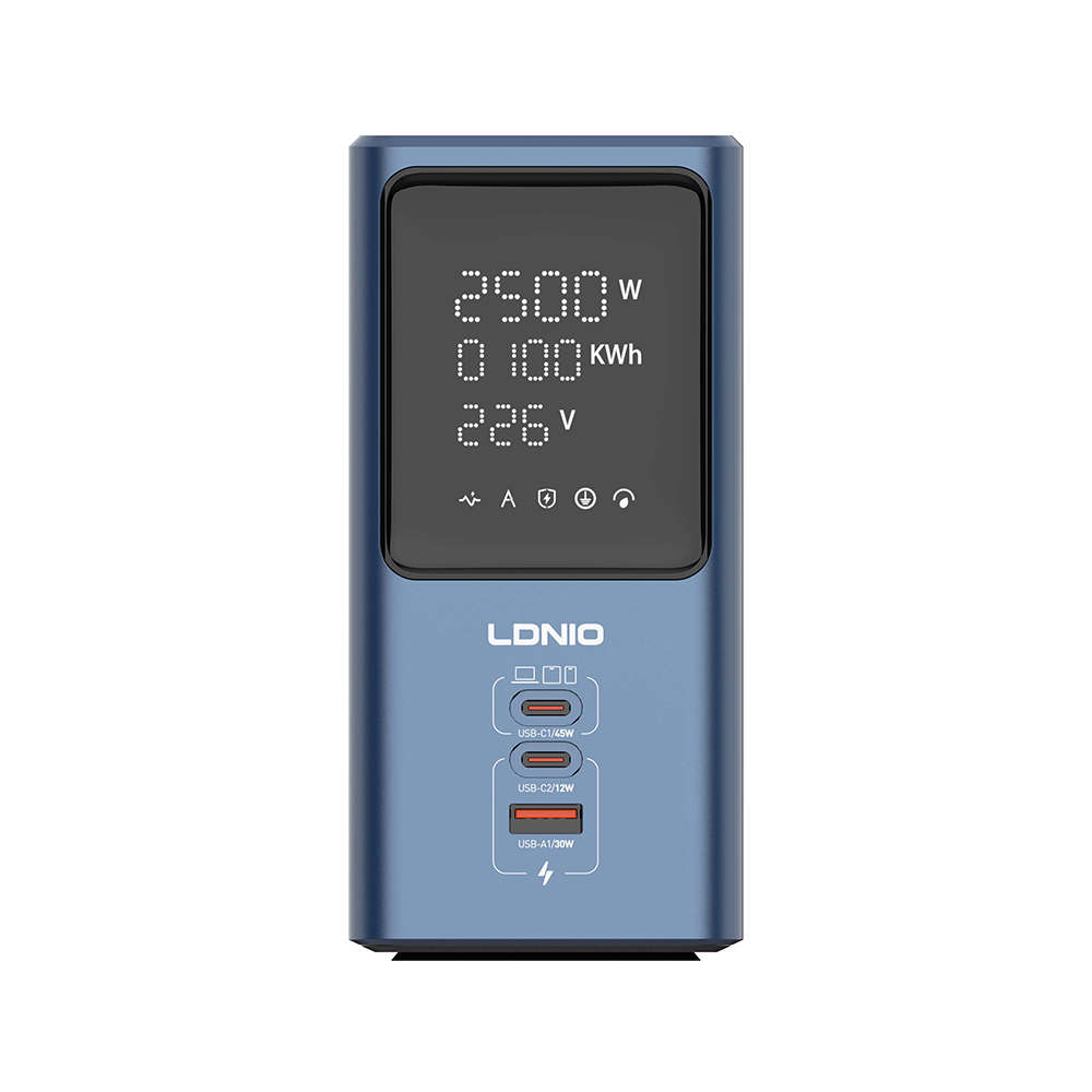 Produzni kabl LDNIO SC2 7-In-1 4 uticnice 2xPD 1xUSB GaN 45W 2m - Image 5