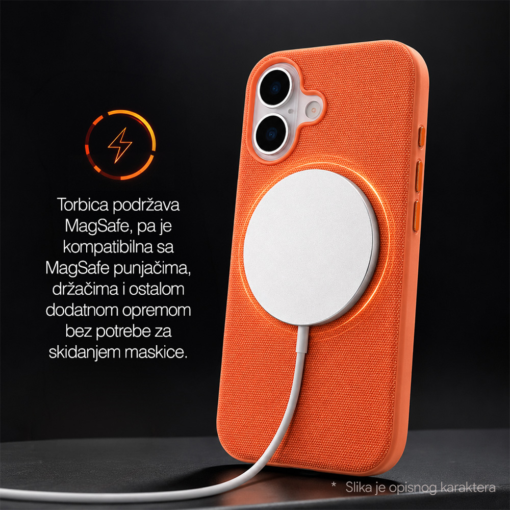Maska/Futrola Magsafe TechWoven za iPhone 16 Pro 6.3 braon - Image 4
