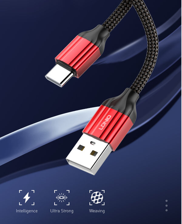 Data kabl LDNIO LS432 iPhone lightning sivi 2m - Image 3