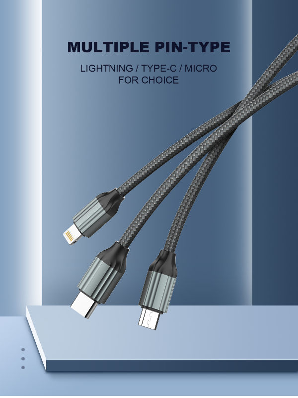 Data kabl LDNIO LS432 iPhone lightning sivi 2m - Image 7