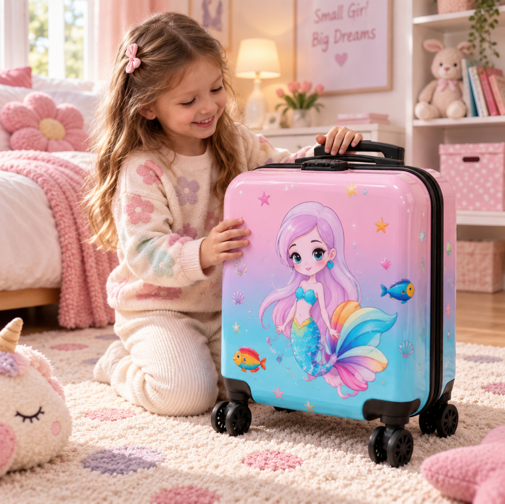 Kofer Sirena plavo roze EL 18" - Image 3