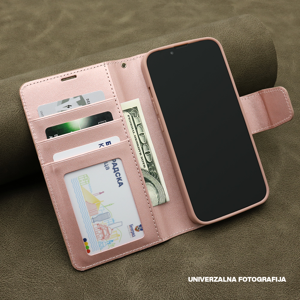 Maska/Futrola BI FOLD HANMAN II za Honor 600 Smart/X7e Plus roze - Image 2