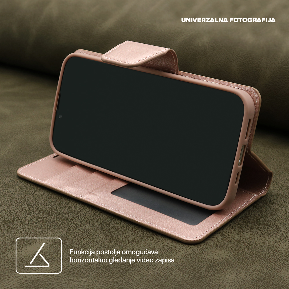 Maska/Futrola BI FOLD HANMAN II za Honor 600 Smart/X7e Plus roze - Image 5