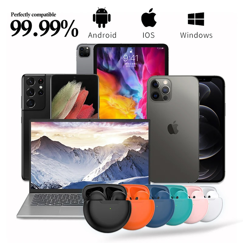 Bluetooth slusalice Airpods Pro6 zelene HQ - Image 3
