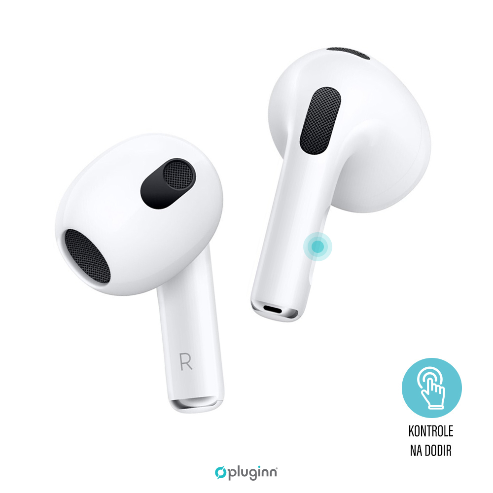 Bluetooth slusalice Pluginn Airbuds Plus bele - Image 3